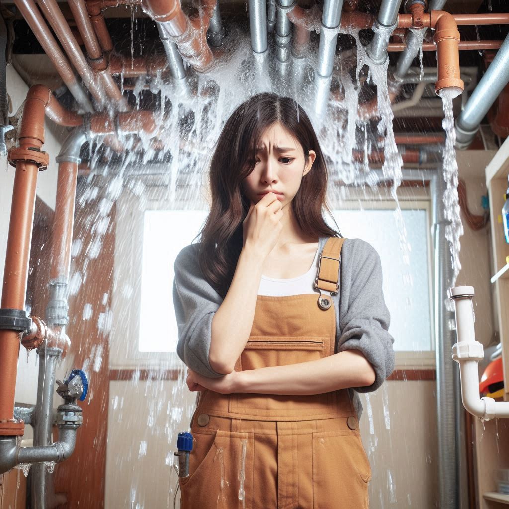 sedih pipa nya bocor